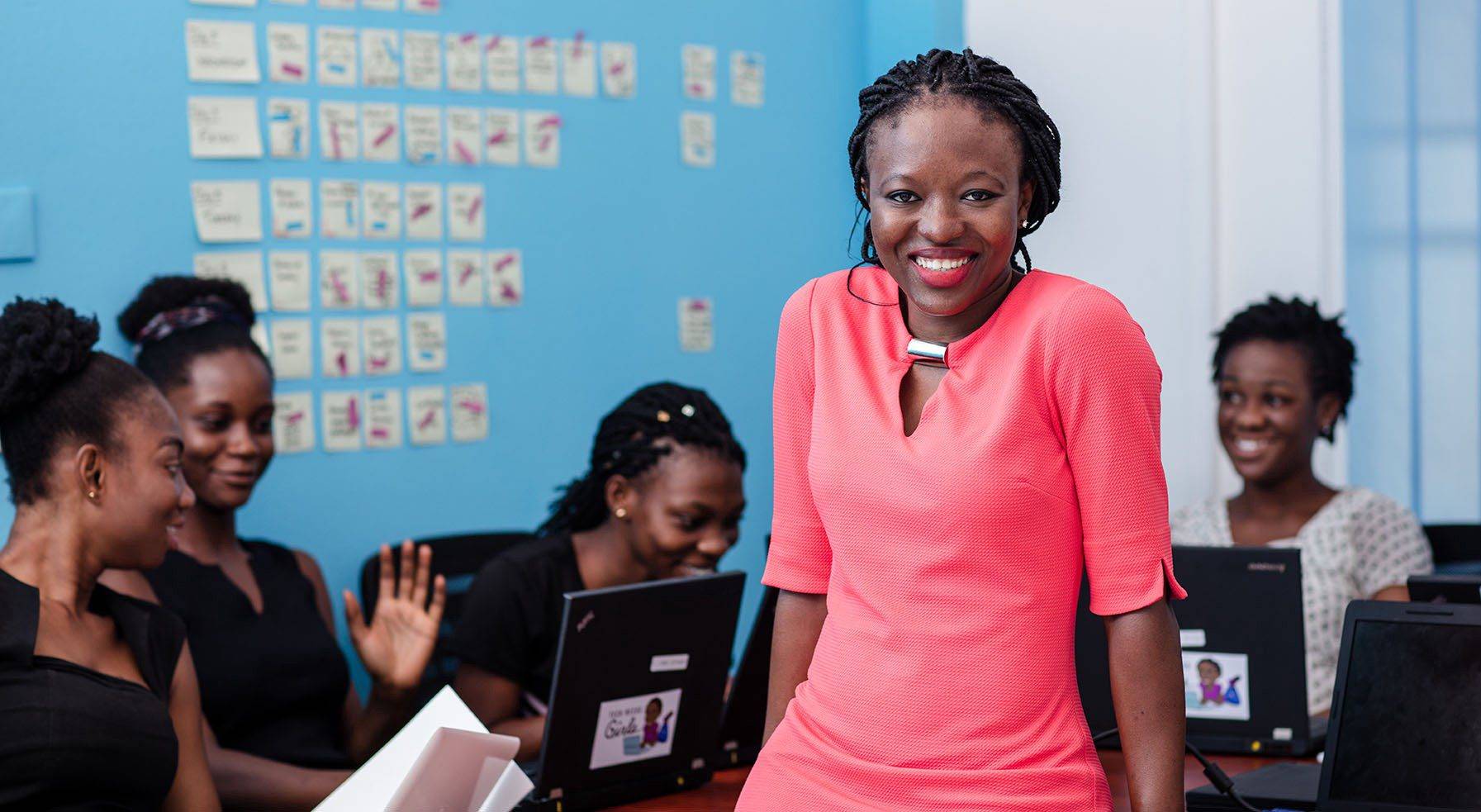 female Ghanaian tech entrepreneur